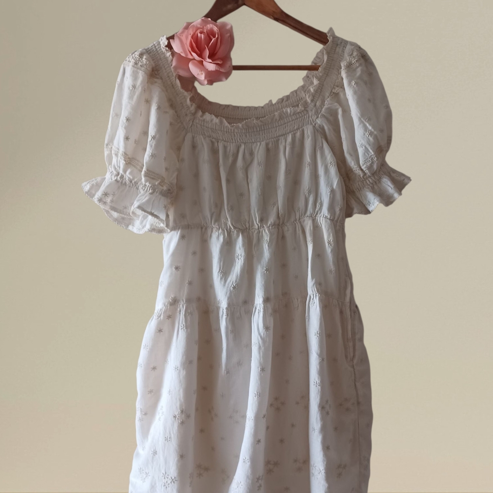 Old Navy Cream Puff Sleeve Mini Dress Size XS